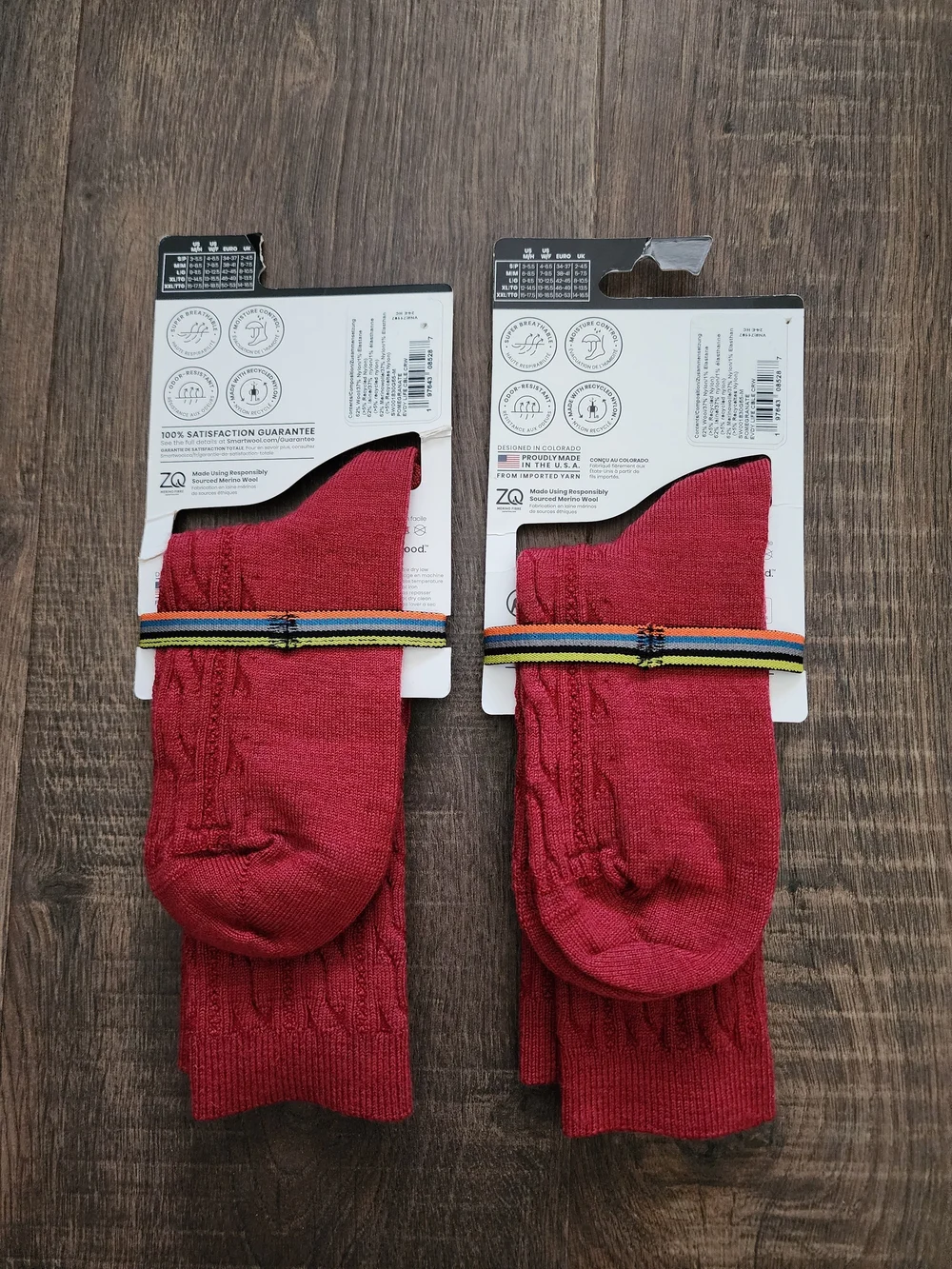 Smartwool Everyday Cable Crew Socks - Crimson Red